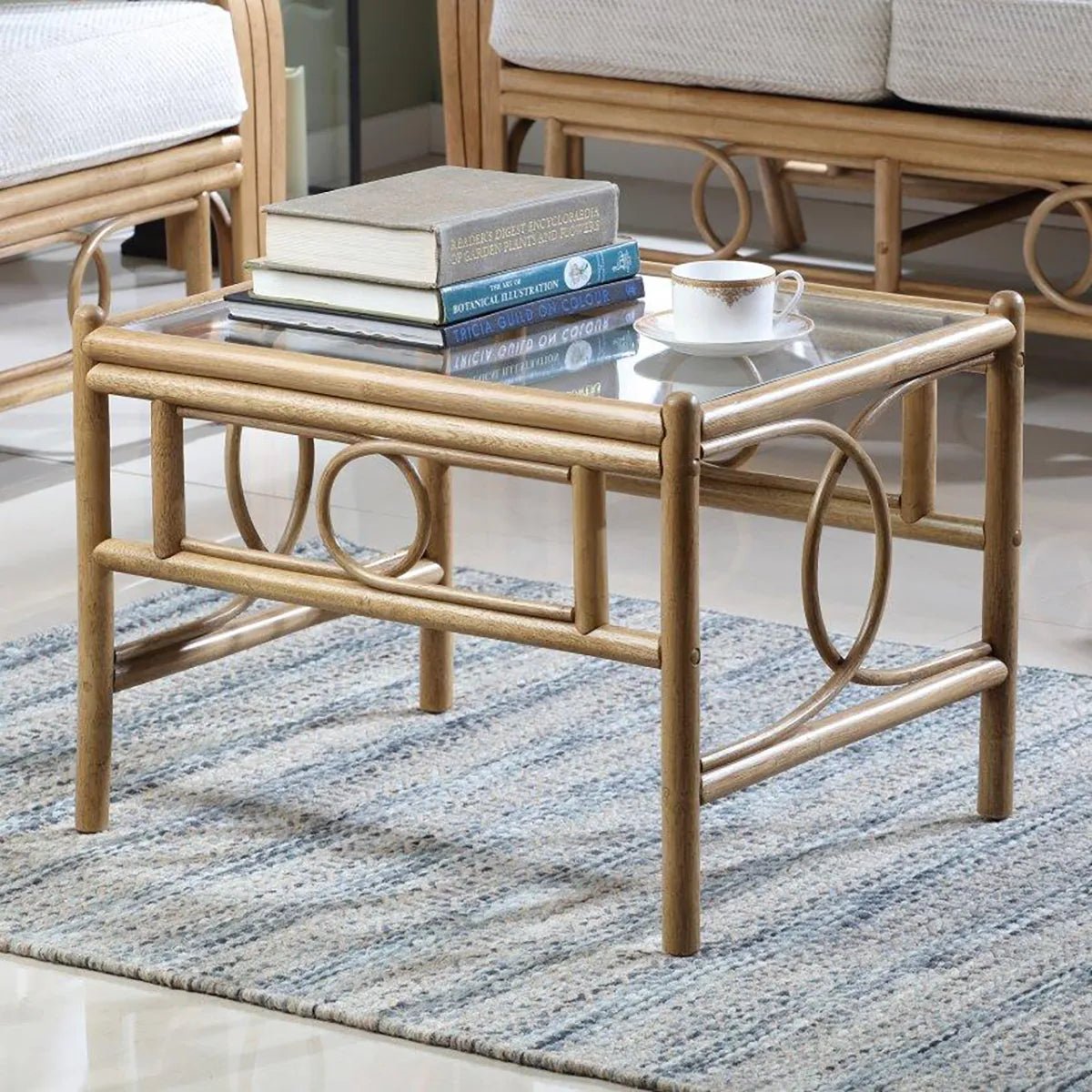 Madrid Light Oak Cane Coffee Table - Pendle Village Furniture