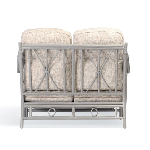 Madrid Grey Wash Cane 2 Seater Sofa