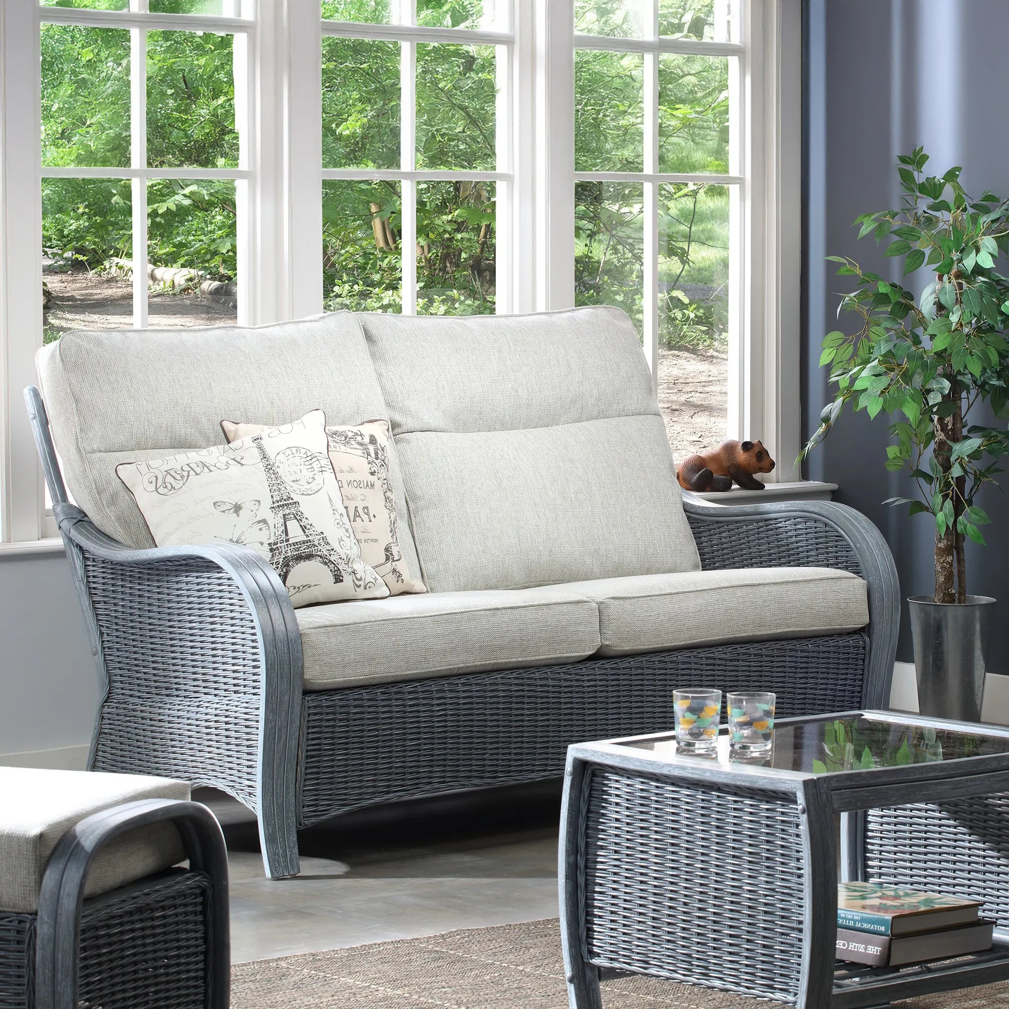 Desser Turin Grey Rattan Armchair - Pendle Village Furniture