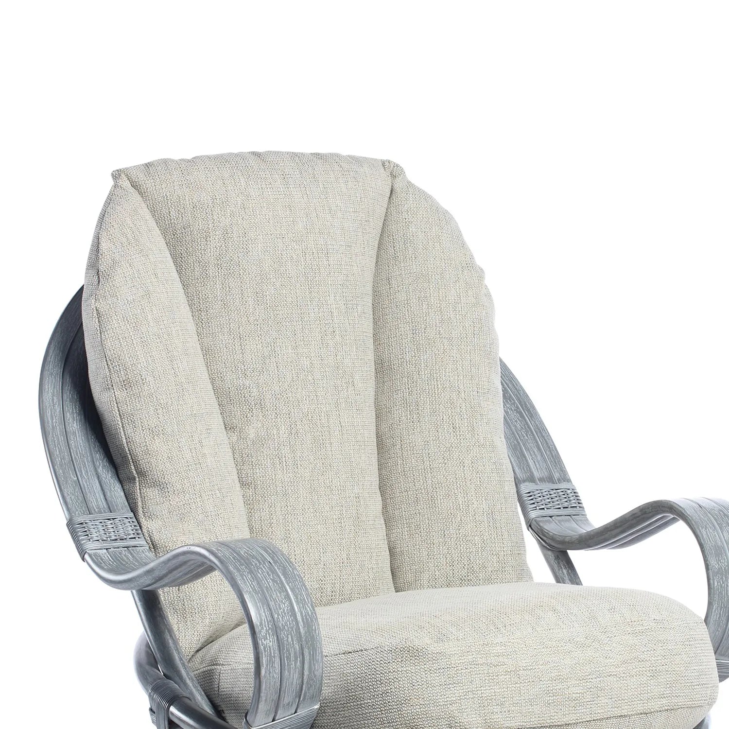 Desser Turin Grey Rattan Swivel Rocker - Pendle Village Furniture