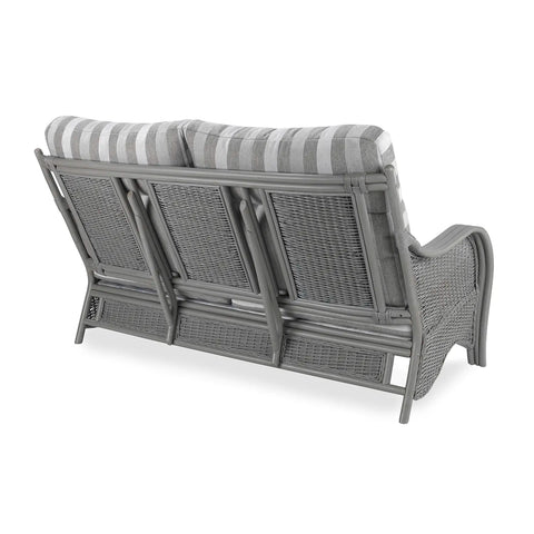 Desser Turin Rattan Striped 3 Seater Sofa in Duke Grey - Pendle Village Furniture