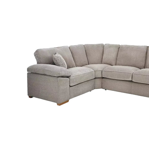 Dexter Rich Fabric Upholstered Corner Sofa