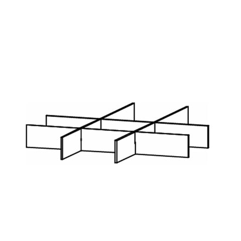 Drawer Division for Rauch Wardrobes - Extras Black