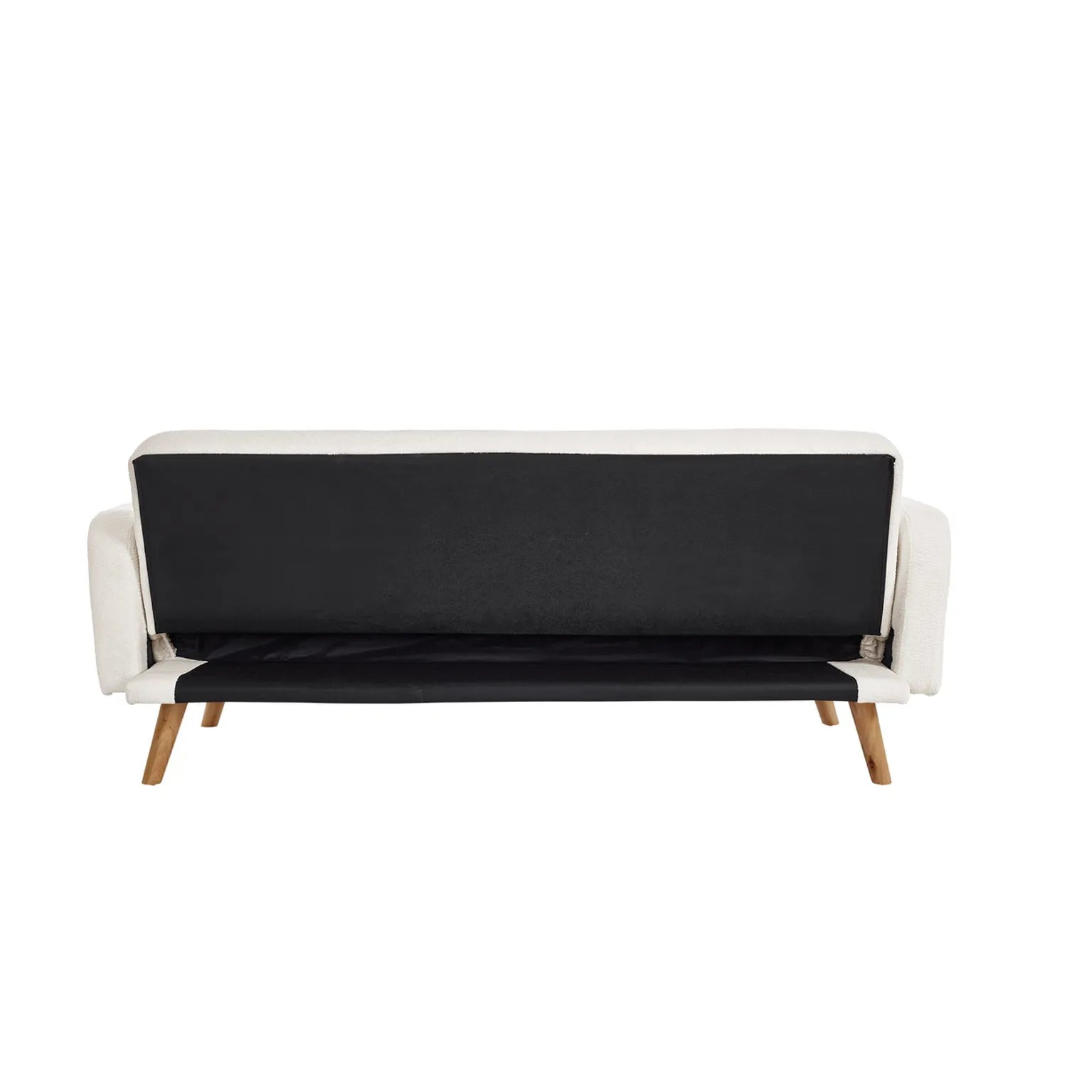 Dusk White Boucle Fabric Sofa Bed