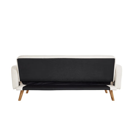 Dusk White Boucle Fabric Sofa Bed