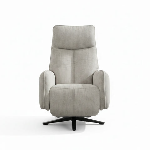 Dussel Rabbit Fabric Triple Motor Swivel Recliner Chair - Pendle Village Furniture