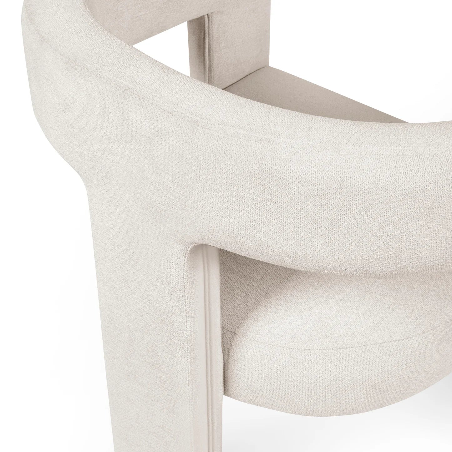 Bonnie Cream Textured Fabric Dining Chairs – Set of 2 - Pendle Village Furniture