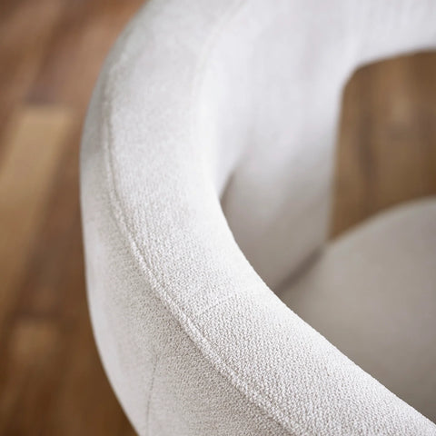 Bonnie Cream Textured Fabric Dining Chairs – Set of 2 - Pendle Village Furniture