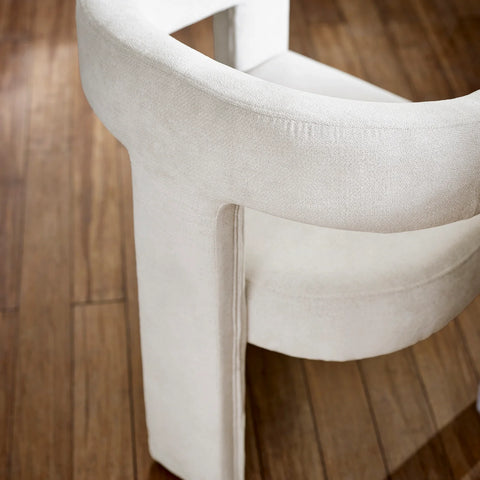 Bonnie Cream Textured Fabric Dining Chairs – Set of 2 - Pendle Village Furniture