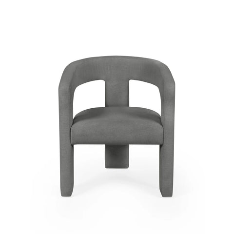 Bonnie Grey Textured Fabric Dining Chairs – Set of 2 - Pendle Village Furniture