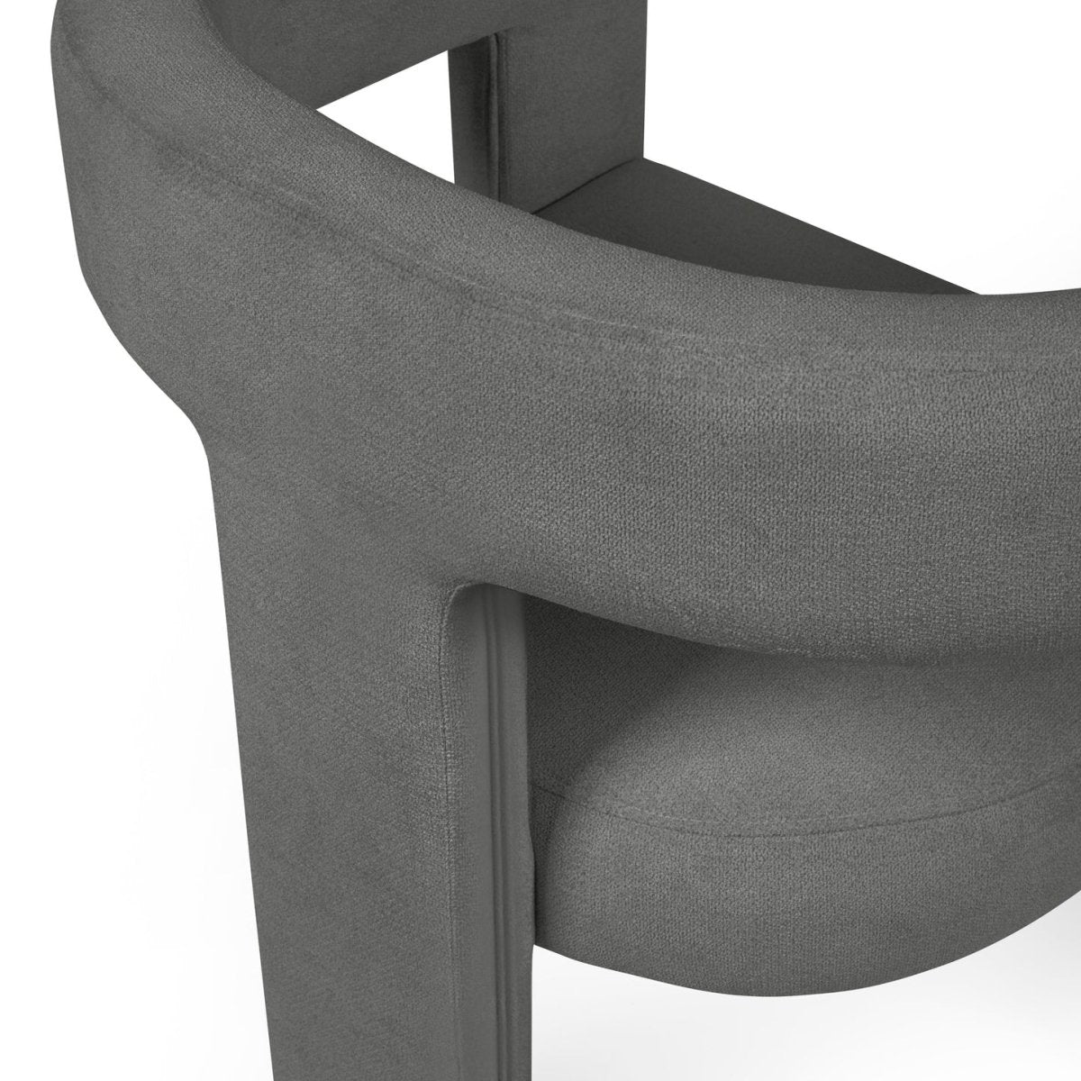 Bonnie Grey Textured Fabric Dining Chairs – Set of 2 - Pendle Village Furniture