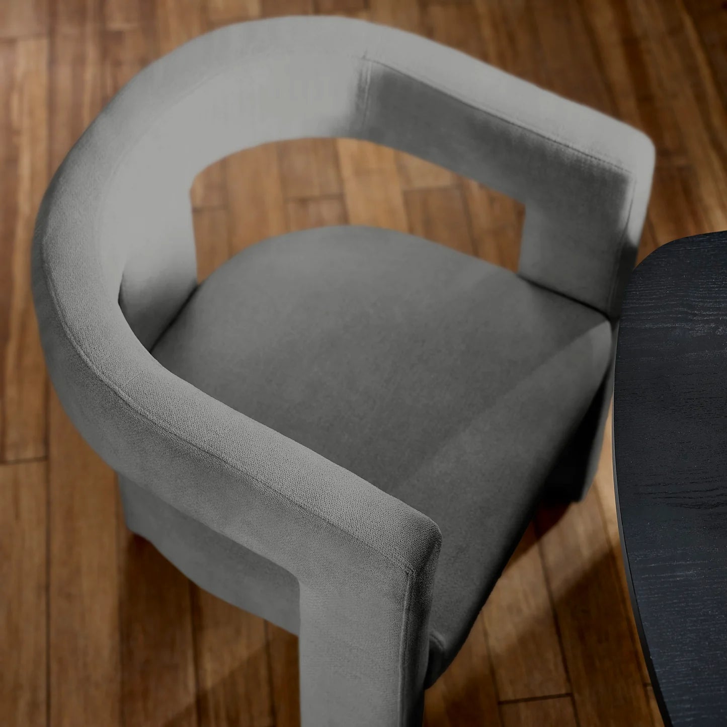 Bonnie Grey Textured Fabric Dining Chairs – Set of 2 - Pendle Village Furniture