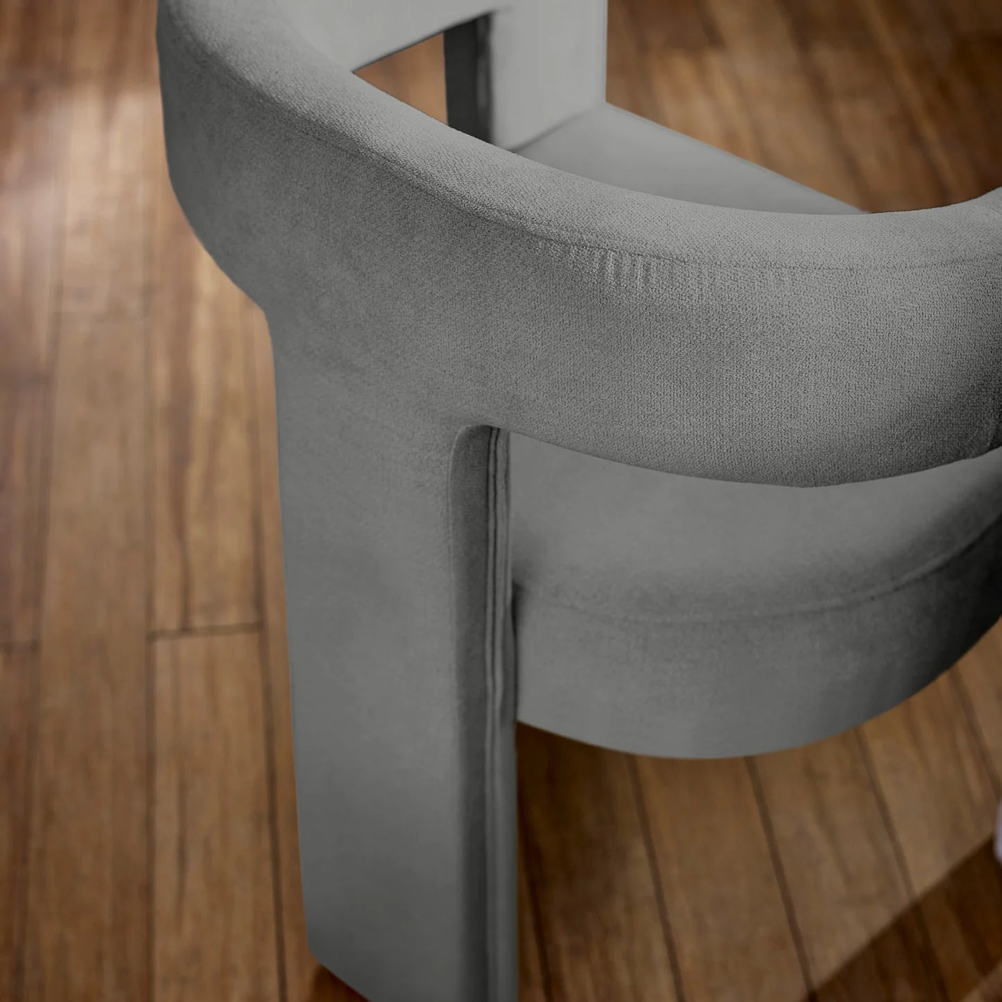 Bonnie Grey Textured Fabric Dining Chairs – Set of 2 - Pendle Village Furniture