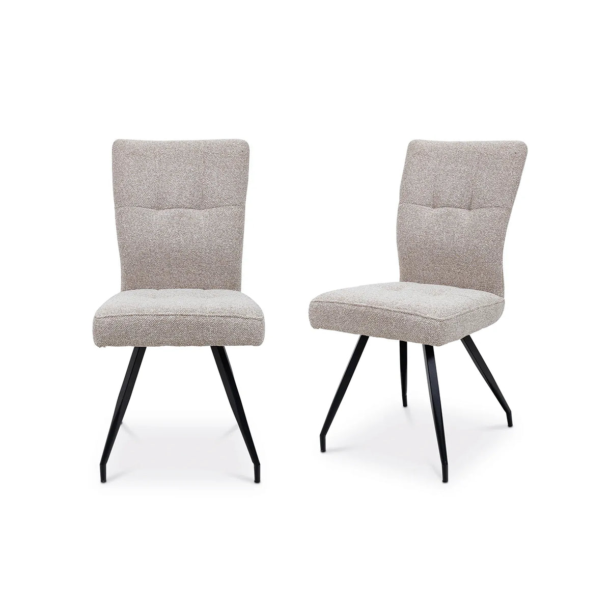 Ellison Cobble Natural Fabric Dining Chair – Set of 4 - Pendle Village Furniture
