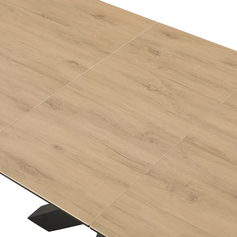 Kastonia 1.2M Wood Effect Sintered Stone Extending Dining Table