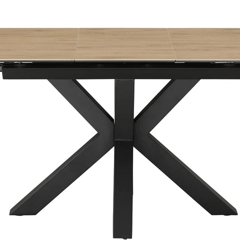 Kastonia 1.2M Wood Effect Sintered Stone Extending Dining Table