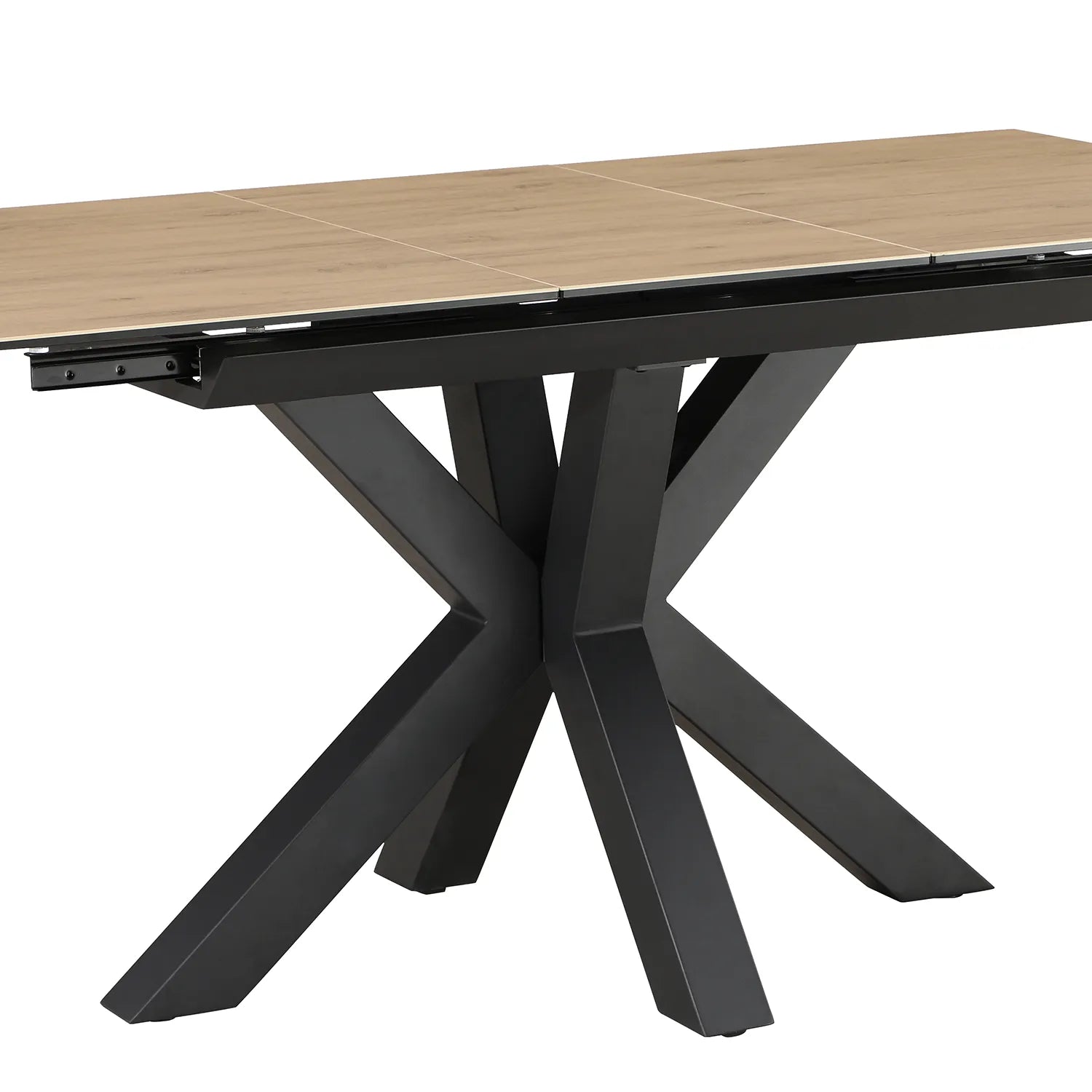Kastonia 1.2M Wood Effect Sintered Stone Extending Dining Table