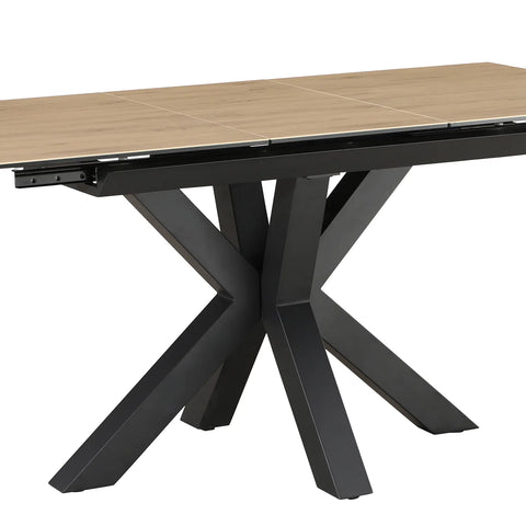 Kastonia 1.2M Wood Effect Sintered Stone Extending Dining Table