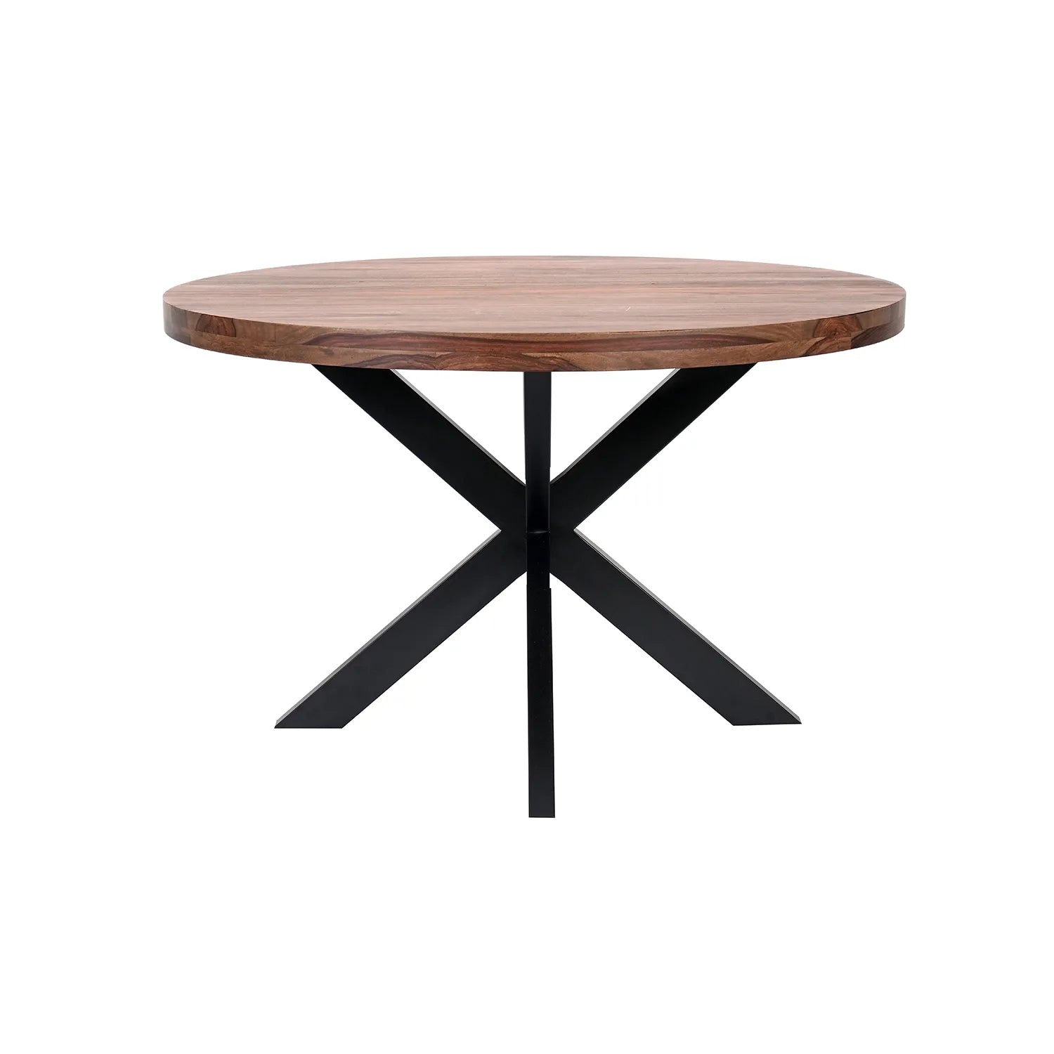Hoxton 1.2M Round Sheesham Wood Dining Table
