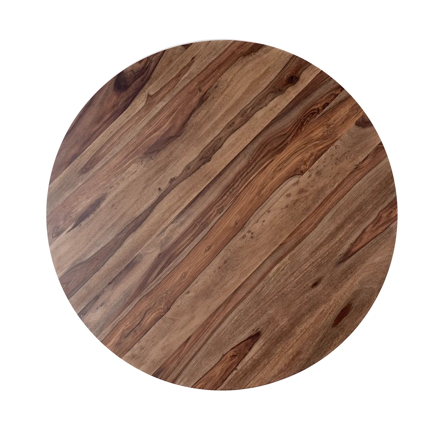 Earth 1.2M Round Sheesham Wood Dining Table - Table Top