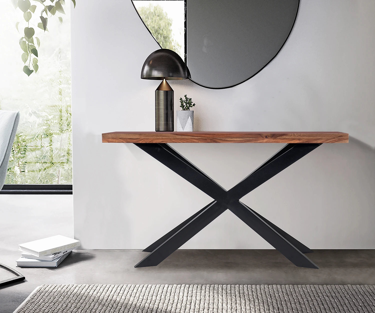 Earth Sheesham Wood Console Table - Pendle Village Furniture