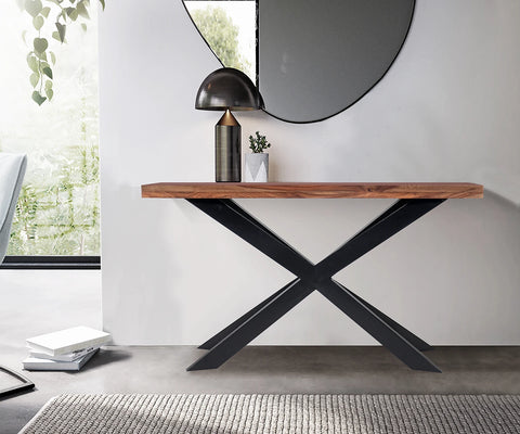 Earth Sheesham Wood Console Table - Pendle Village Furniture