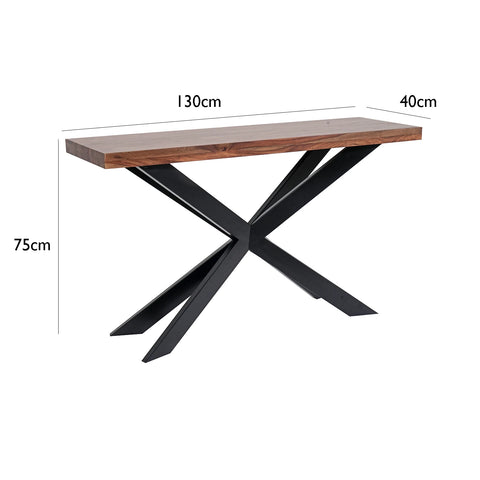 Earth Sheesham Wood Console Table - Pendle Village Furniture