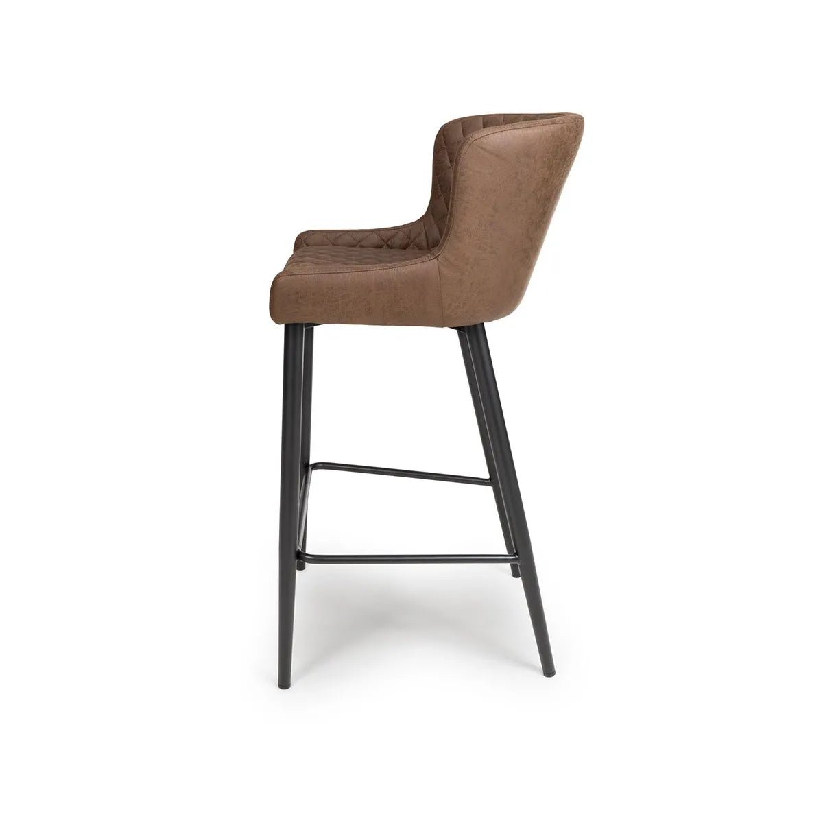 Tan Bar Stools with Black Legs