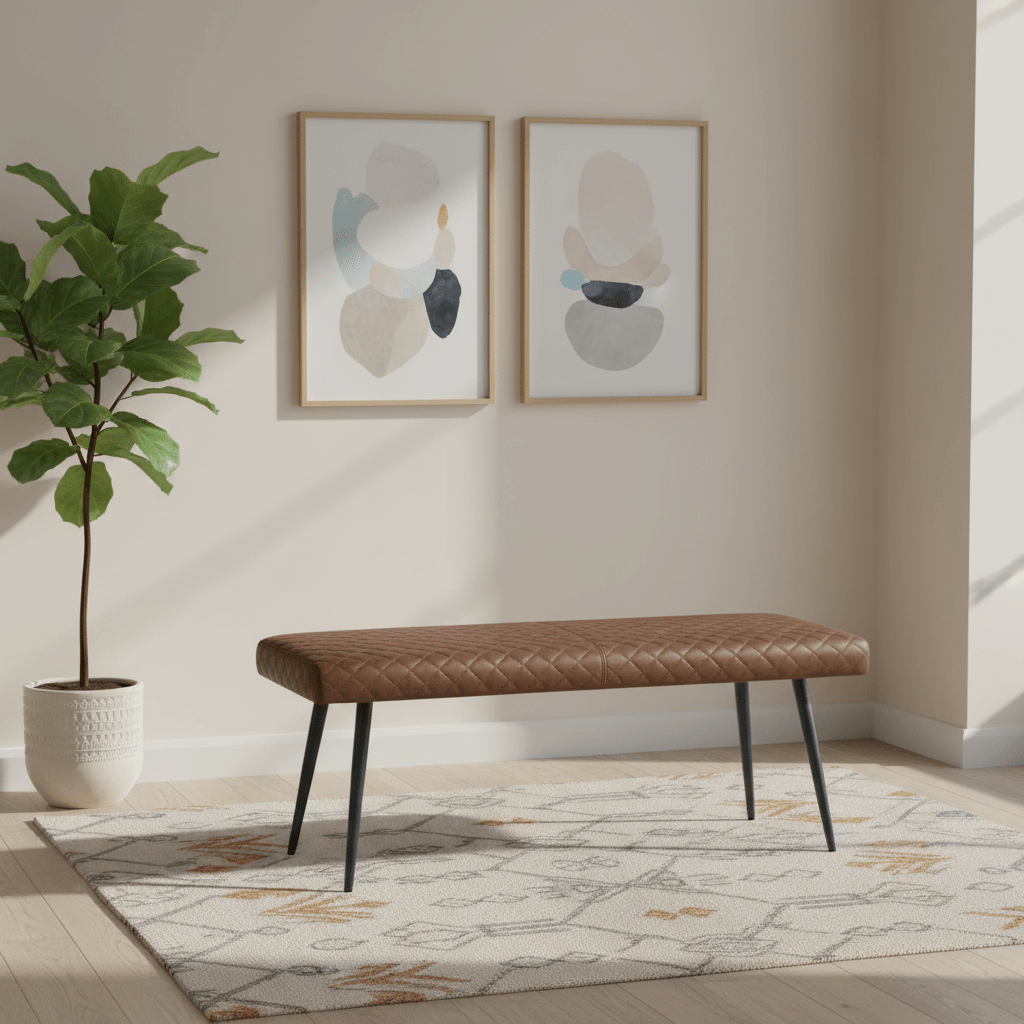 Earth Tan Dining Bench