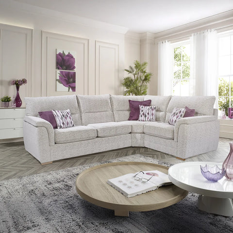 Eathan Fabric Upholstered Corner Sofa - Pendle Village Furniture