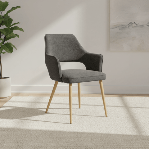 Eaton Modern Fabric Dining Armchairs – Set of 4