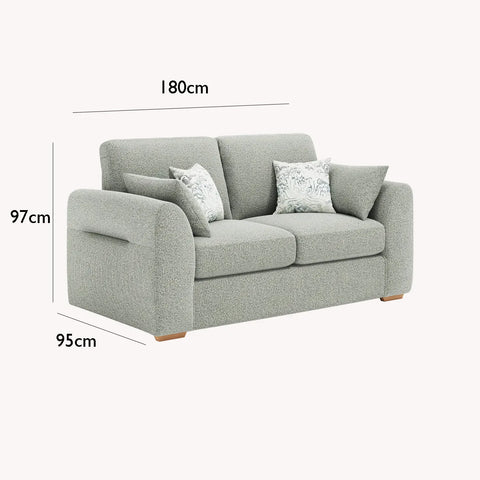 Eden 2 Seater Sierra Fabric Sofa - Pendle Village Furniture