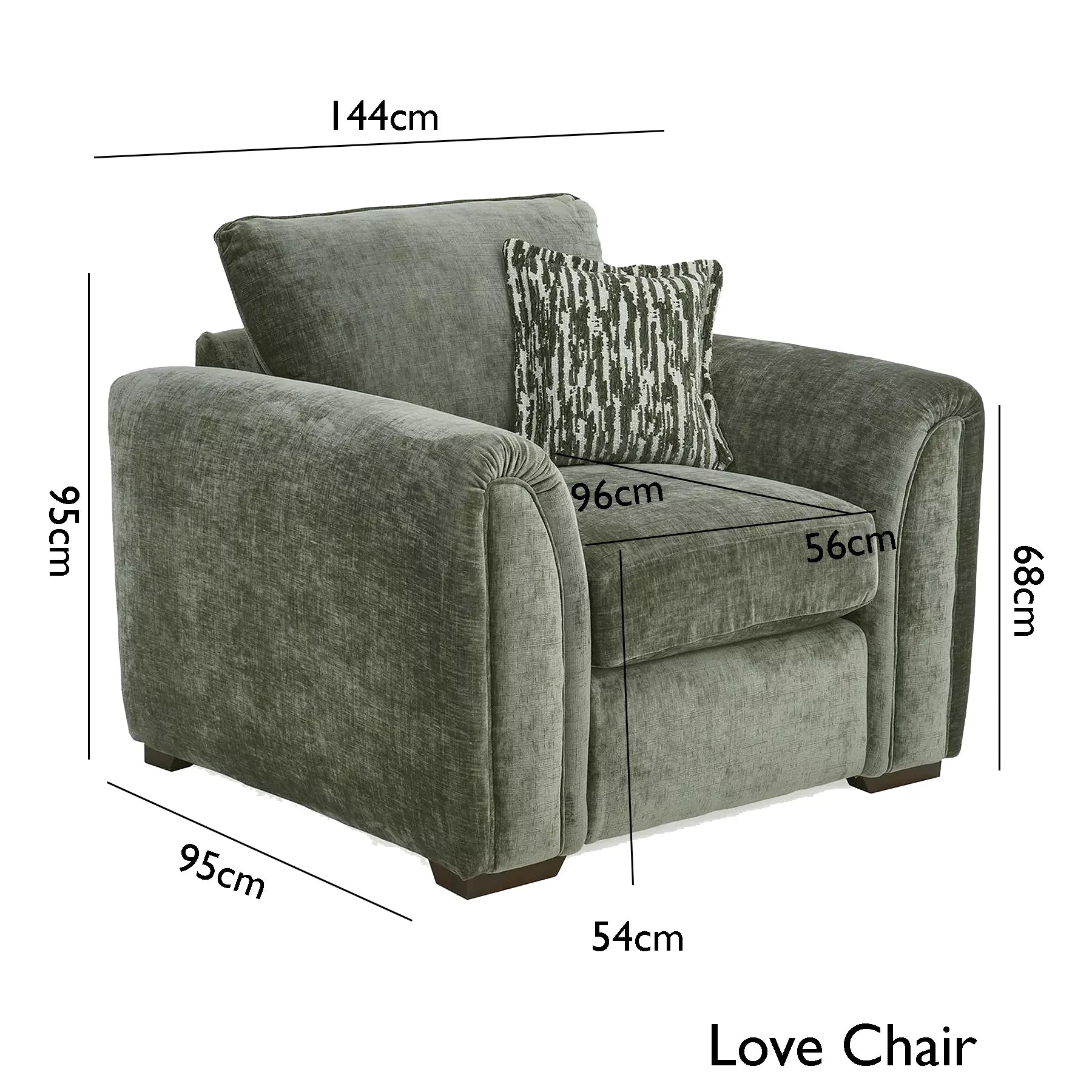 Eden Dion Chenille Fabric Sofa Collection