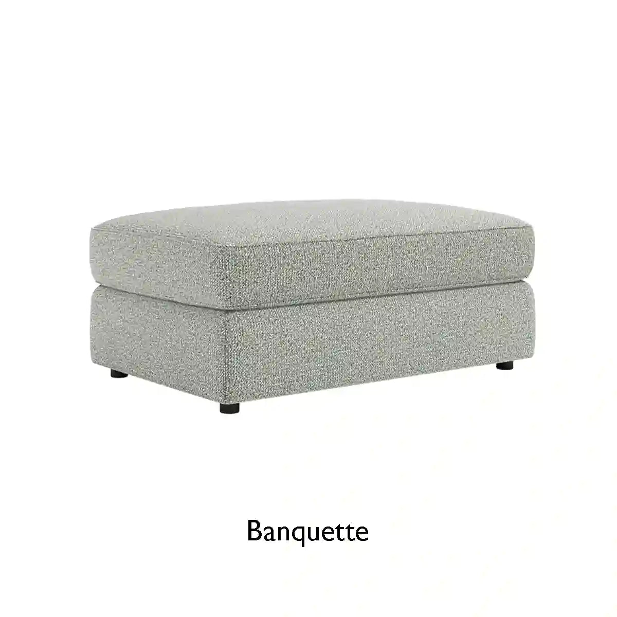 Eden Banquette & Storage Footstools in Sierra Fabric - Pendle Village Furniture