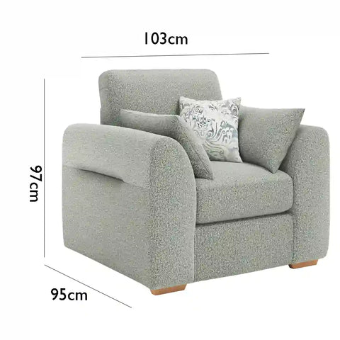 Eden Sierra Fabric Armchair - Pendle Village Furniture