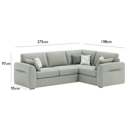 Eden 2 - Corner - 1 Sierra Fabric Chaise Sofa - Pendle Village Furniture