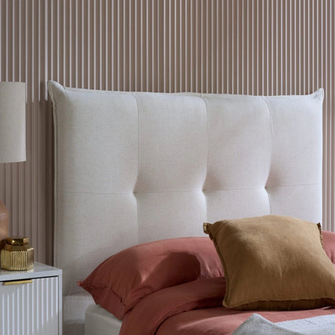 High quality fabric bed with soft texture and elegant appearance.