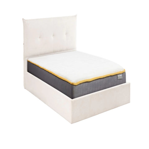 Supportive mattress designed for use with sprung slatted bed base.