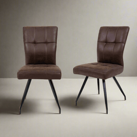 Ellison Antique Ebony Fabric Dining Chair – Set of 4 - Pendle Village Furniture