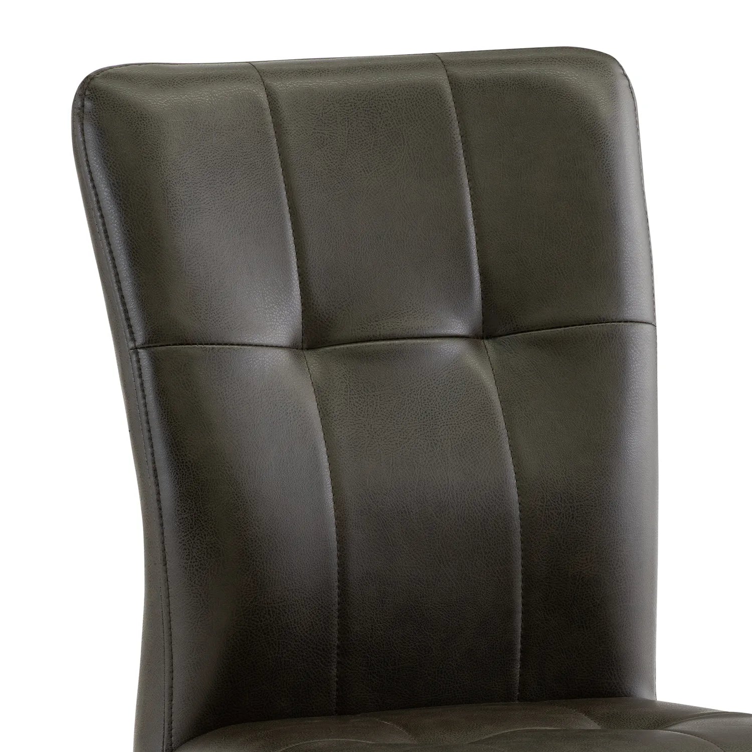 Ellison Dark Brown and Taupe Faux Leather Dining Chair – Set of 4 - Pendle Village Furniture
