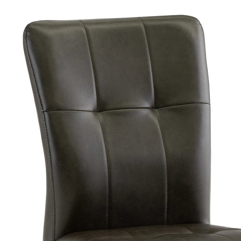 Ellison Dark Brown and Taupe Faux Leather Dining Chair – Set of 4 - Pendle Village Furniture