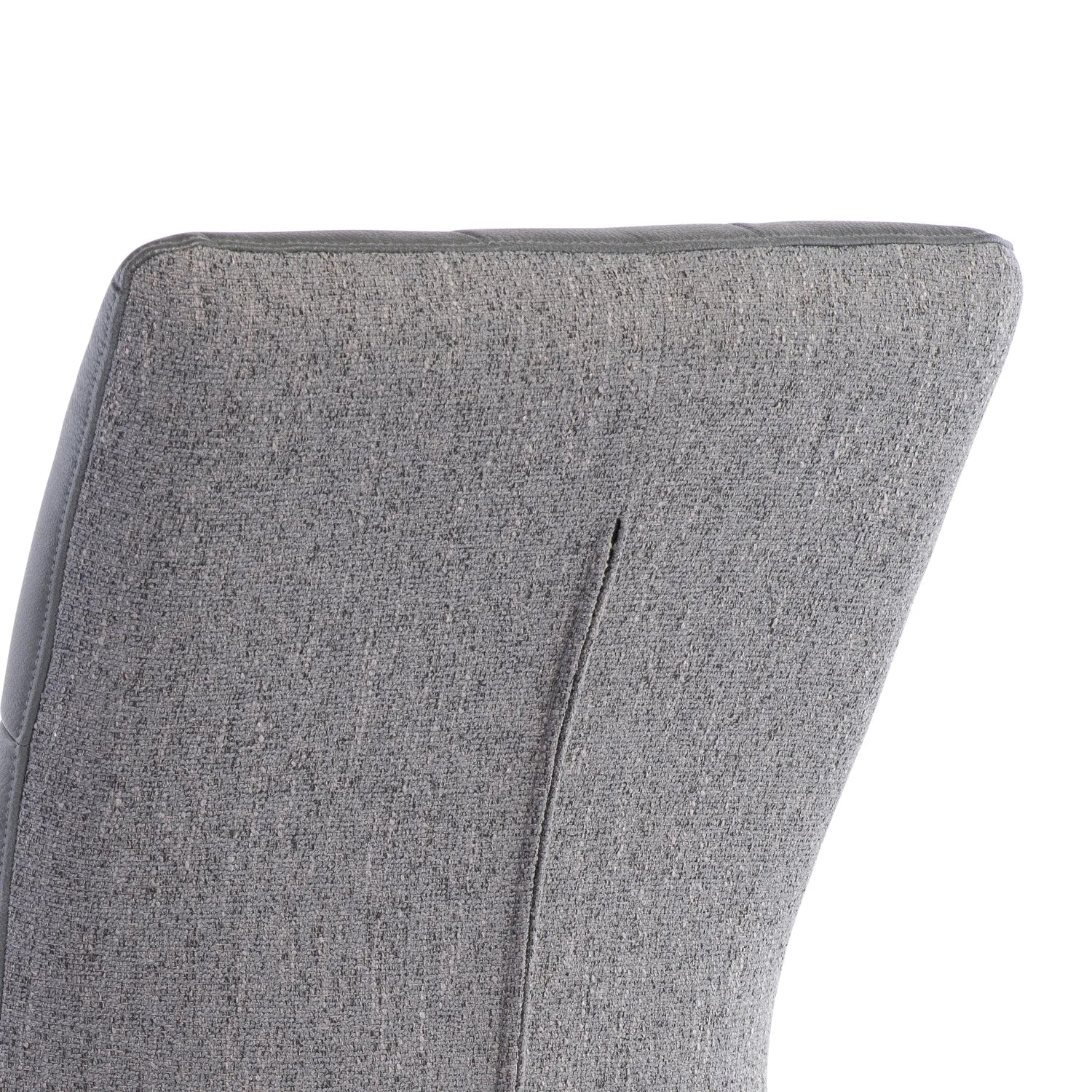 Ellison Grey Patina PU and Mineral Grey Fabric Dining Chair – Set of 4 - Pendle Village Furniture