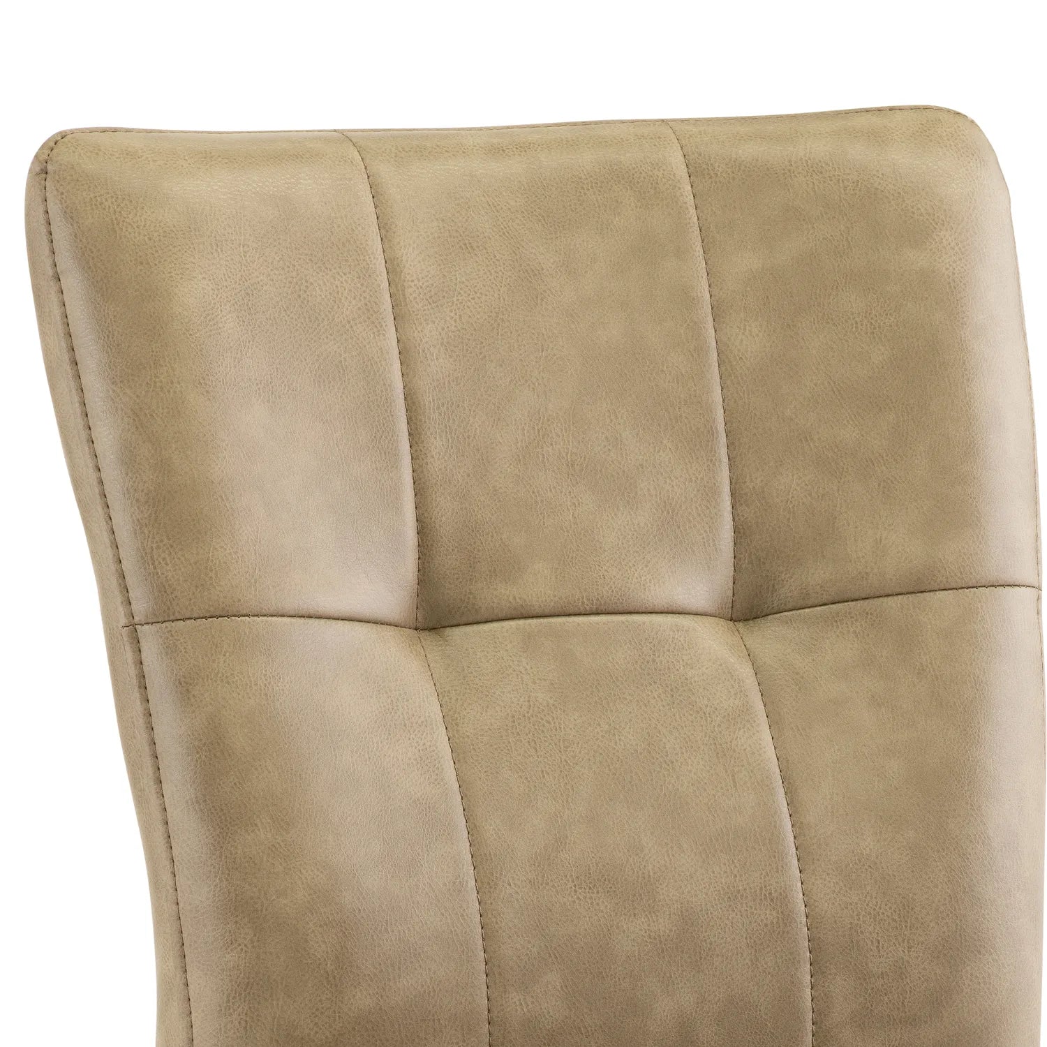 Ellison Dark Brown and Taupe Faux Leather Dining Chair – Set of 4 - Pendle Village Furniture
