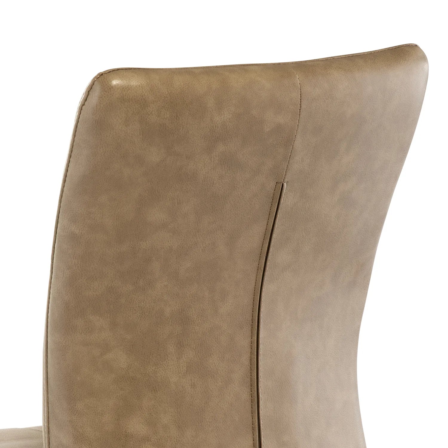 Ellison Dark Brown and Taupe Faux Leather Dining Chair – Set of 4 - Pendle Village Furniture
