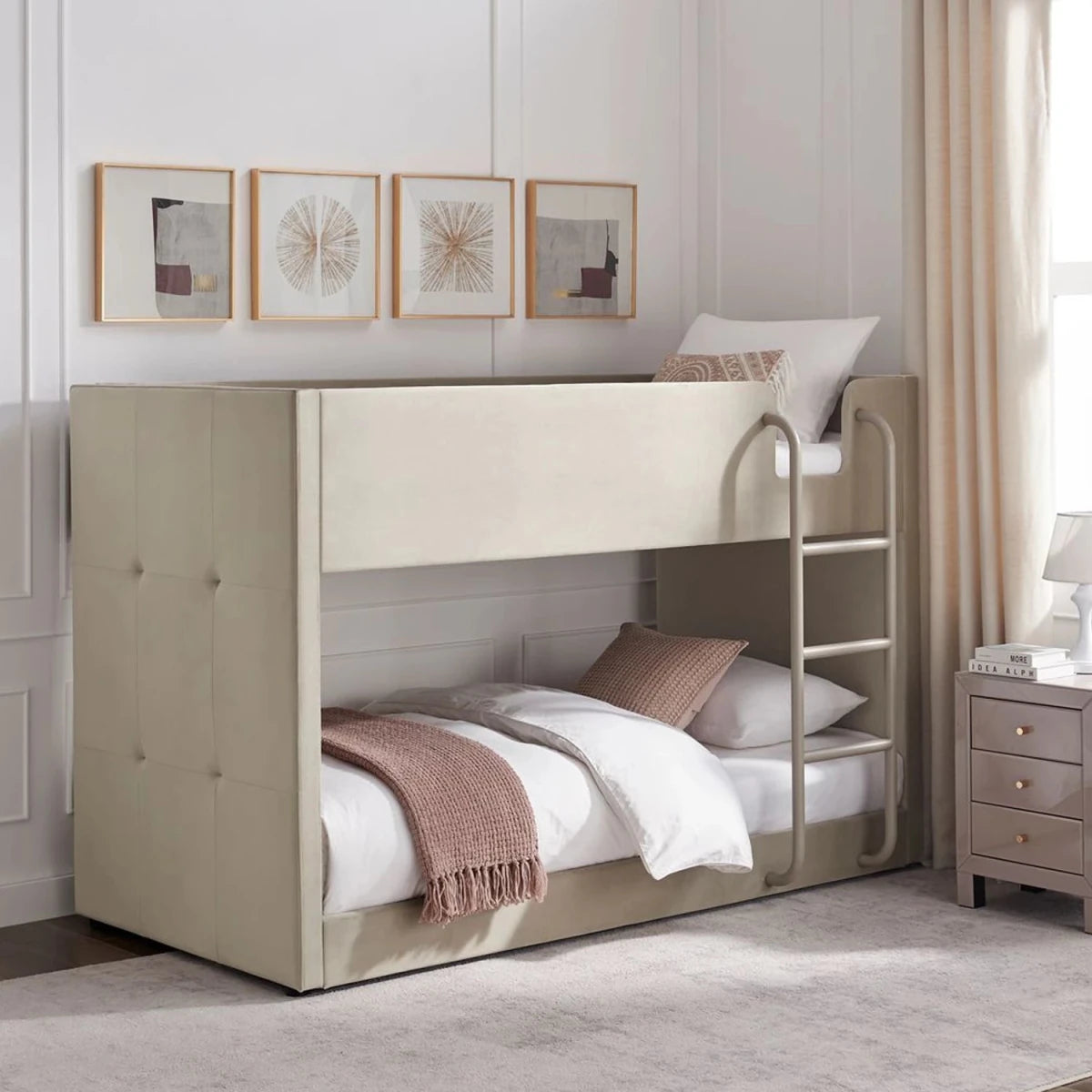 Elodie Elite Bunk Bed in Taupe available at Pendle Village Furniture.