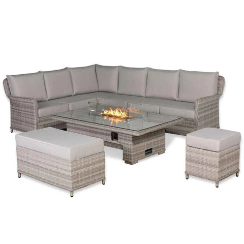 Large outdoor corner sofa set designed for luxury patio living.