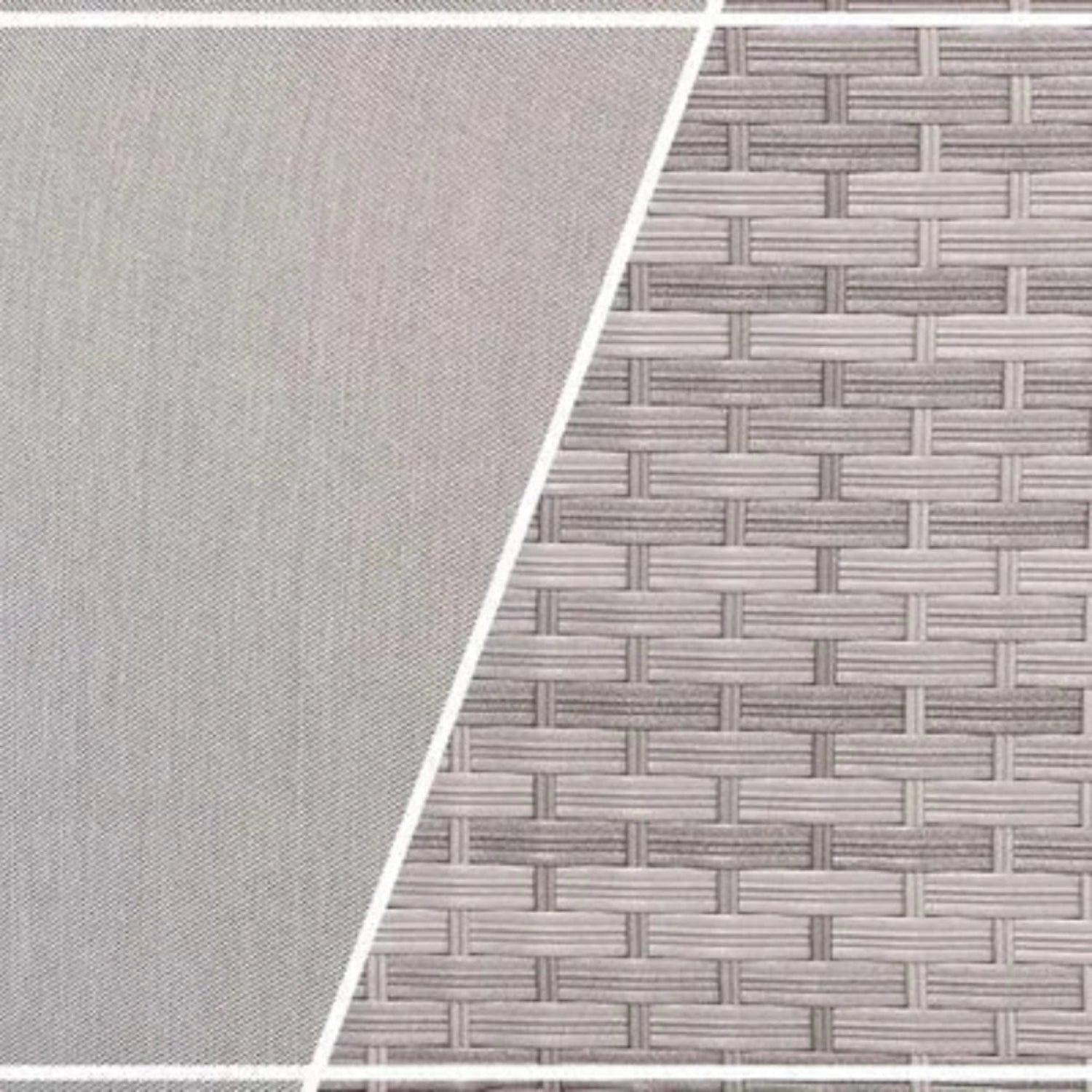 Stylish synthetic rattan design with modern texture.
