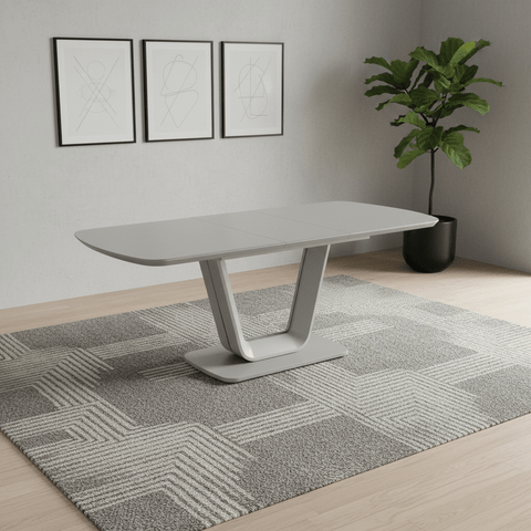 Enzio Light Grey 120 - 160cm Extending Dining Table