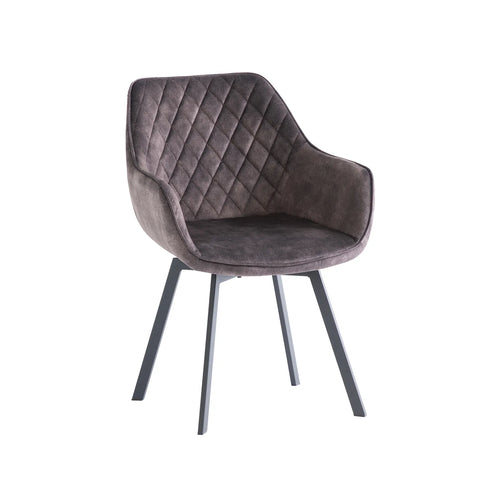 Eton Velvet Fabric Swivel Dining Armchair – Set of 4 - Pendle Village Furniture