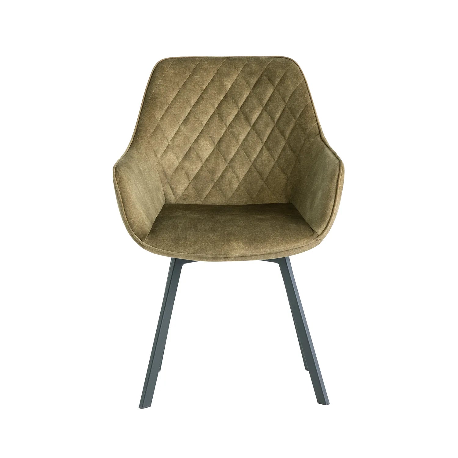 Eton Velvet Fabric Swivel Dining Armchair – Set of 4 - Pendle Village Furniture